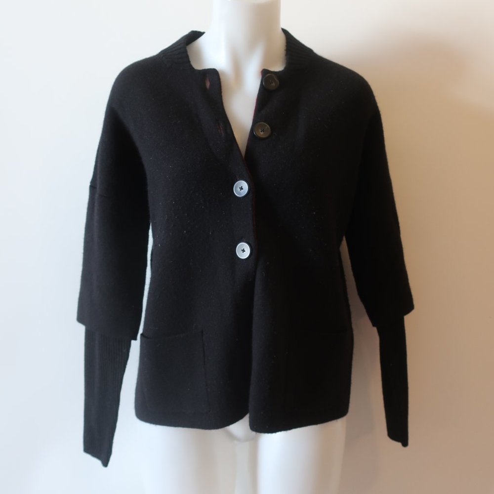 Raffi Black Cardigan Sweater Sz M*